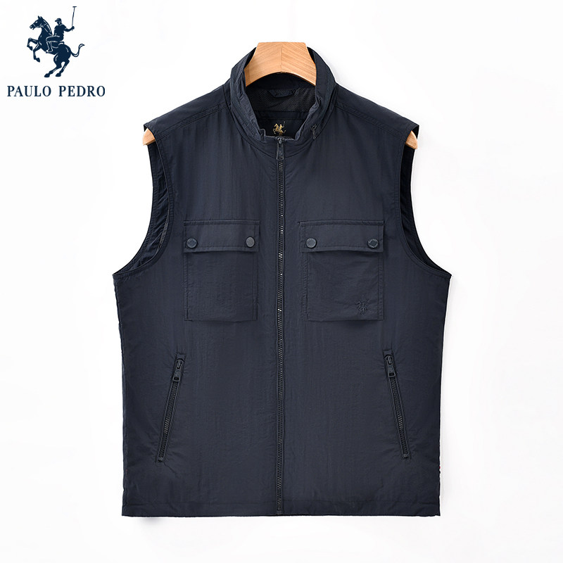 保罗彼得2025年春装新款男士轻薄马甲休闲短外套专柜款RWEA73711,男装,常规马甲,淘宝优惠券,粉丝福利购,淘宝优惠卷