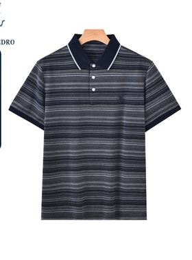 保罗彼得夏装新款男士商务休闲时尚短袖POLO衫T恤上衣THDB41250