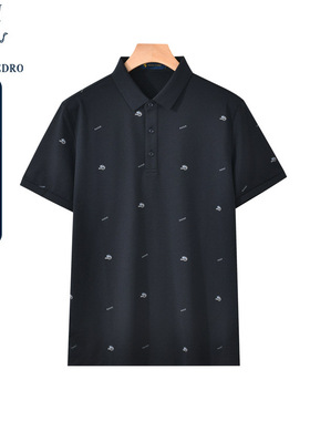 保罗彼得夏装新款男士商务时尚休闲短袖POLO衫T恤上衣ZBDB42550