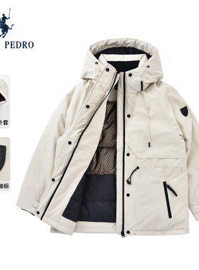 保罗彼得2025冬季女士羽绒服连帽保暖加厚收腰休闲外套RQEDU00491