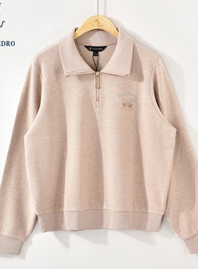 保罗彼得春秋款新款女士长袖卫衣休闲宽松显瘦外套上衣DTDC48720