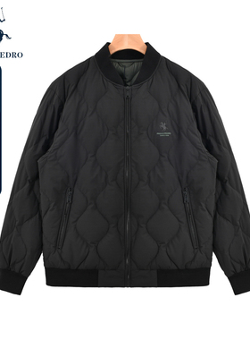 RTCD32740保罗彼得专柜款男式羽绒服棒球服轻盈90鸭绒防钻绒外套