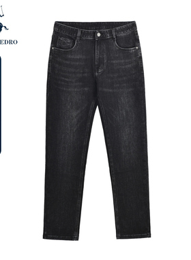 保罗彼得春秋季水洗男士牛仔裤休闲宽松裤子加厚长裤男NSCC19160