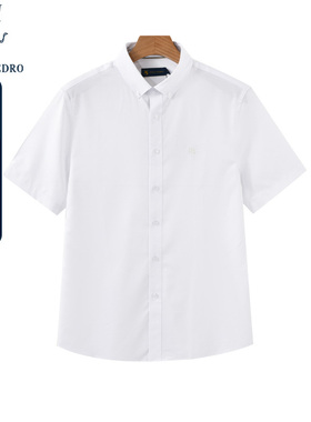 保罗彼得夏季新款男士时尚休闲短袖衬衫专柜同款衬衣CXDB58991