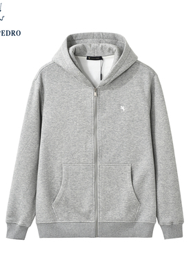 保罗彼得2025秋新品男装短外套卫衣连帽休闲宽松上衣TBECD00041