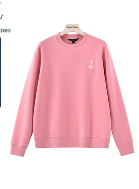 保罗彼得春秋新款女式长袖圆领卫衣宽松休闲百搭上衣TBDA48491