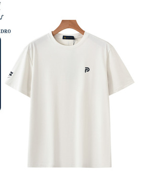 保罗彼得夏季新款男士时尚百搭休闲短袖T恤圆领宽松上衣NCDB41281