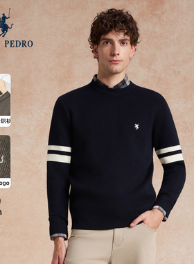 保罗彼得2025冬季男士针织衫圆领商务休闲宽松百搭毛衣YXDC48891