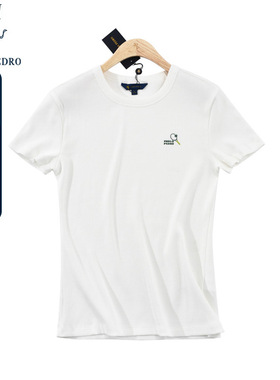 保罗彼得2025年夏装新女士纯棉短袖T恤圆领上衣专柜同款NCDB40761