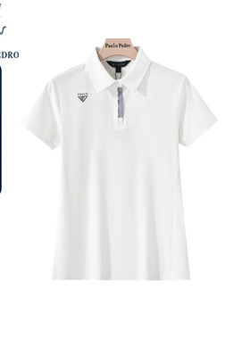 保罗彼得2025年夏装新款女士商务休闲短袖POLO衫T恤上衣TCDB40081