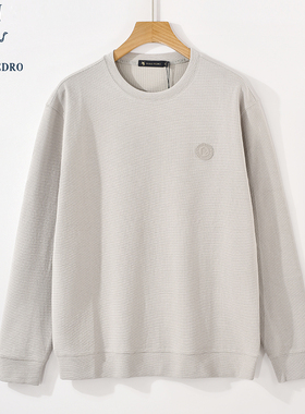 保罗彼得春秋装新款男士宽松休闲长袖卫衣纯色圆领上衣TBDC49290