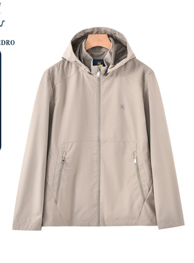 保罗彼得春秋装新款男士休闲时尚夹克连帽外套专柜同款YCDA73340