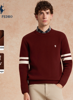【加绒】保罗彼得2025秋冬男厚针织衫圆领保暖宽松毛衣YXEDZ00771