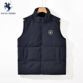 保罗彼得冬季 马甲加厚保暖背心外套SKDD76140 羽绒服无袖 新款 男士
