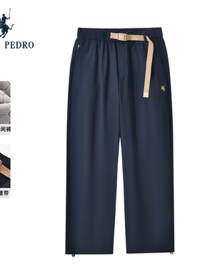 [加绒厚款]保罗彼得2025冬季男保暖休闲松紧腰束口裤子KCEDK00050