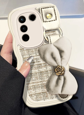 2025蛇年红色名媛小香风适用vivoS16手机壳本命年Z6x喜庆VivoX60新年S16e过年X30针织S17保护套S18春节Y200GT