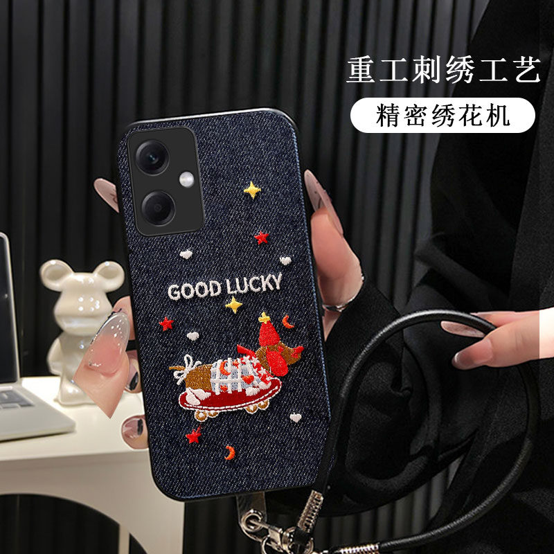 秋冬新款布艺情侣刺绣，不掉色