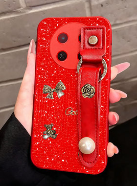 2026马年红色新款腕带适用华为畅享60x手机壳全包10网红荣耀x60pro冬天畅玩20软x50i过年9Plus防摔X8 5G新品