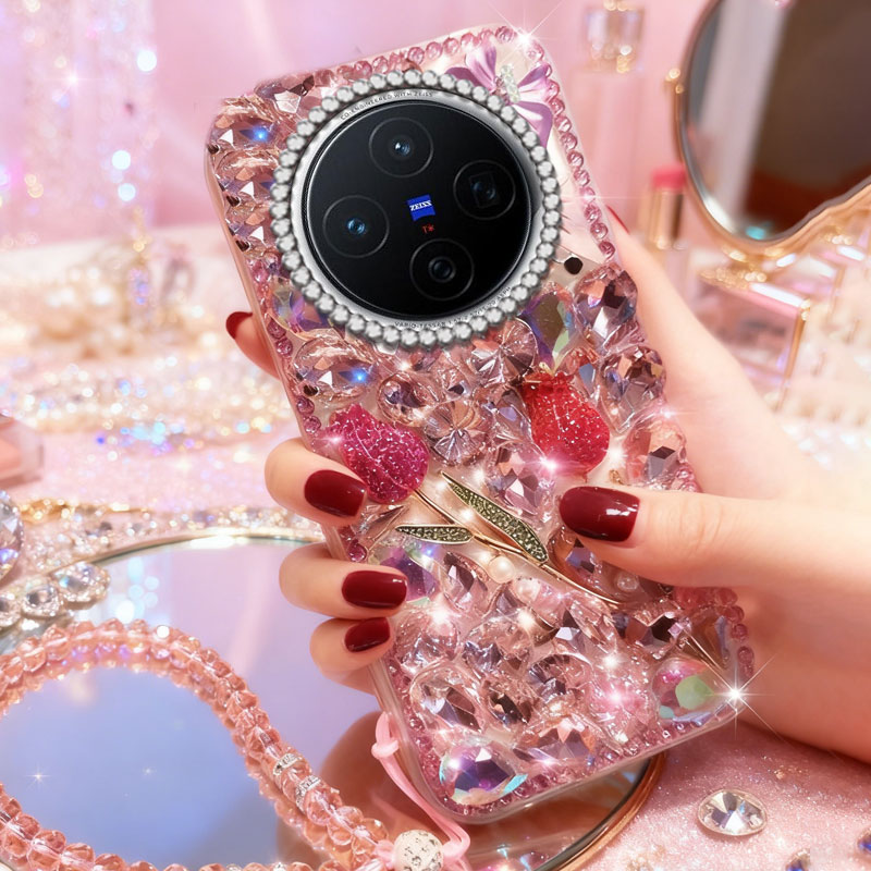 高端奢华镶钻手机壳，不掉钻，不发黄