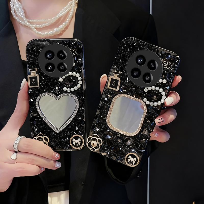 高级奢华水钻带镜子，时尚单品，仙女必备