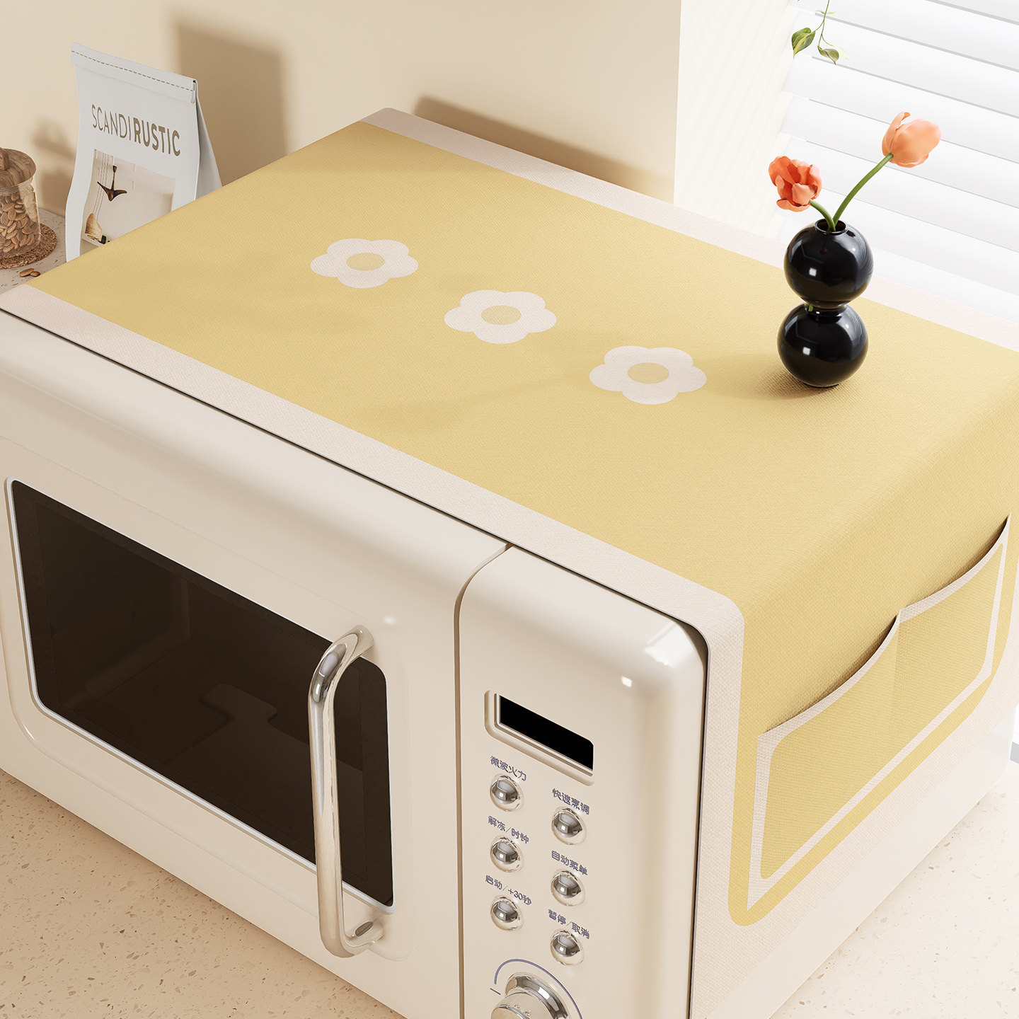 微波炉防尘罩简约现代厨房遮尘巾家用烤箱冰箱洗衣机通用布艺盖布,居家布艺,微波炉罩,淘宝优惠券,粉丝福利购,淘宝优惠卷