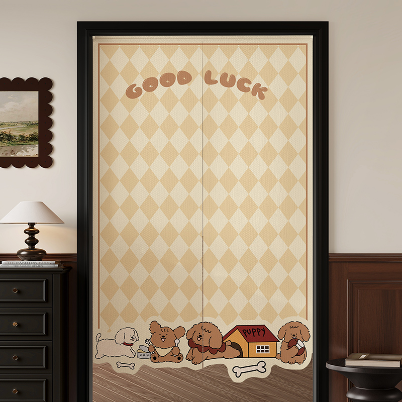 卡通异形门帘厨房卫生间高级感