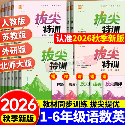 2026新版拔尖特训人教版