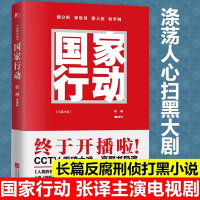 【正版包邮】国家行动 程琳著 张译主演同名电视剧原著小说长篇反腐刑侦 人民的名义天局同类 官场小说现当代文学畅销书籍排行榜