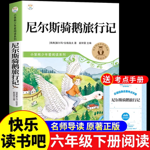 课外书快乐读书吧六下书目小学生6年级课外阅读书籍企鹅威尼斯米尔斯历险记 六年级下册必读正版 尼尔斯骑鹅旅行记原著正版 完整版