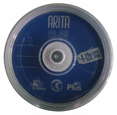 铼德 ARITA CD-RW 可反复重复擦写刻录光盘 擦除空白光碟50片桶装