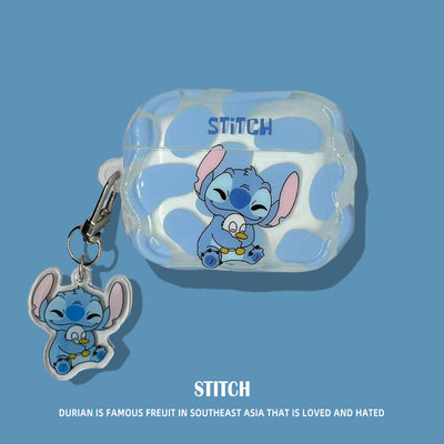 适用于airpodspro2保护套airpods4保护壳3苹果蓝牙耳机套盒airports4透明airpod硅胶ipod软壳pro2二代史迪奇