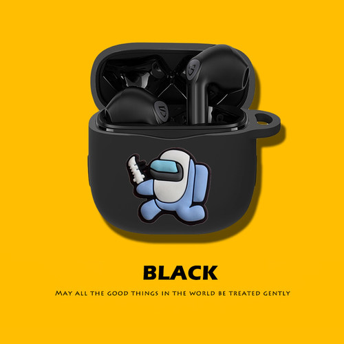 适用于SoundPEATS Air 3保护壳Pro泥炭T2耳机保护套TrueAir2充电硅盒子T3收纳防摔套H2硅胶全包H1可爱卡通女