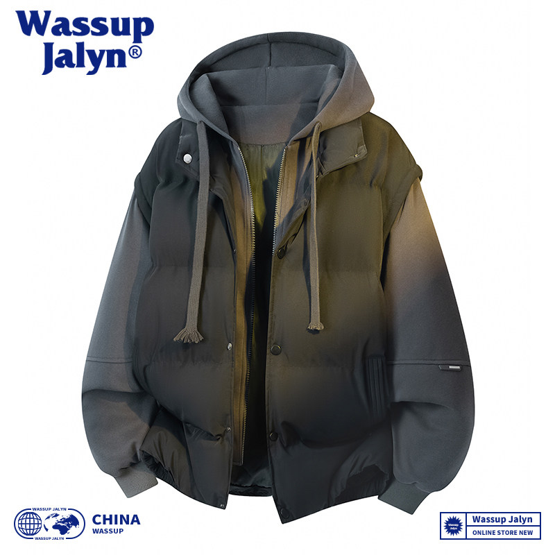 WASSUP JALYN羽绒棉服男女冬季厚棉袄连帽外套韩版潮流宽松ins潮
