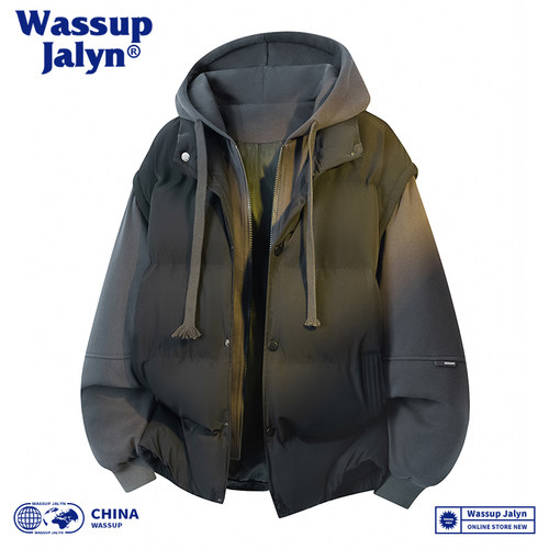 WASSUP JALYN羽绒棉服男女冬季厚棉袄连帽外套韩版潮流宽松ins潮