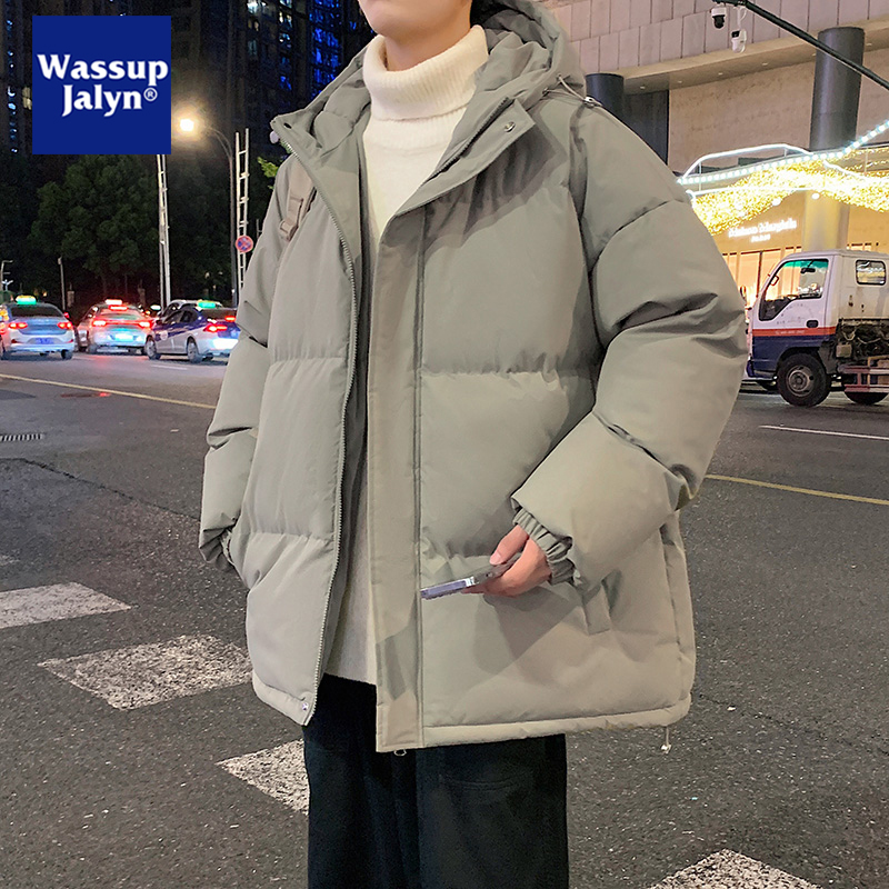 WASSUP JALYN秋冬棉服男女连帽棉衣2025情侣加厚保暖棉袄冬装外套