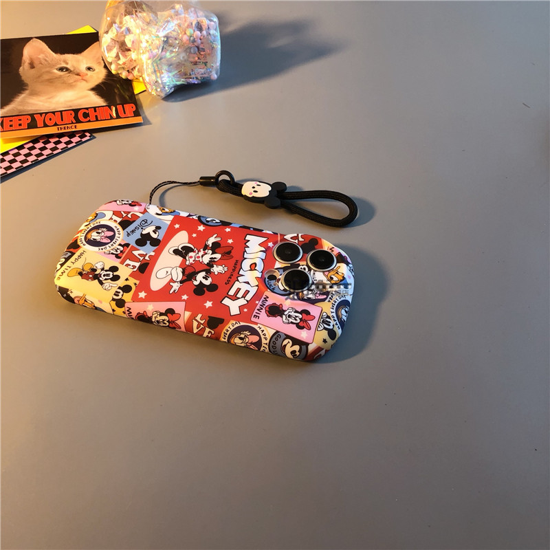 卡通简约可爱保护壳绿斑点英文
