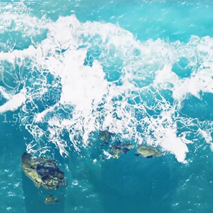 houdini20wave大比例唯美海浪泡沫解算渲染工程 含1.5泡沫工具包