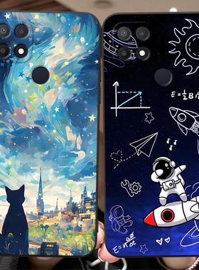 秋昊适用于OPPOA15手机壳CPH2185防摔cph2185宇航员opopa15励志OPOOA15外壳a15软欧普OOPPA15保护套opppa15女