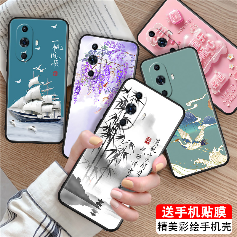 秋昊适用于华为nova12活力版唯美手机壳fin-al60手机贴膜nova11保护套foa-al00时尚简约huawei全包防摔热卖款