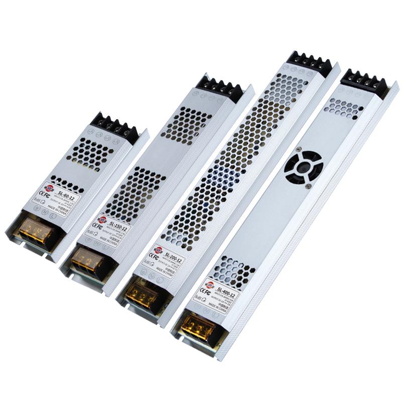 超薄长条软膜灯箱专用12V变压器220V转24V低压线性灯直流开关电源