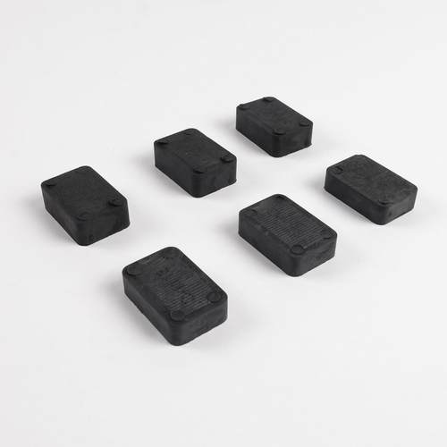 玻璃垫块20*30塑料垫片铝合金门窗安装配件实心垫纹理缓冲软橡胶