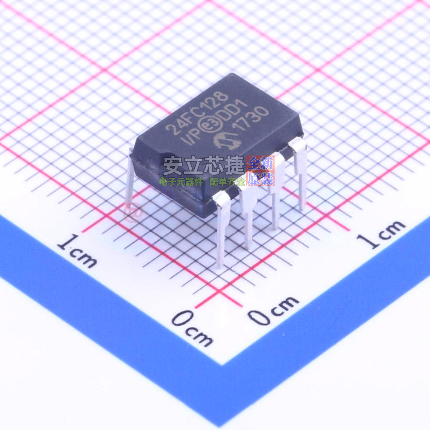 EEPROM 24FC128-I/P DIP-8 MICROCHIP(微芯) 电子元器件全新原装