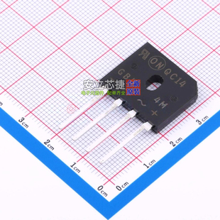 整流桥 GBU4M GBU-4 onsemi(安森美) 电子元器件配单全新原装
