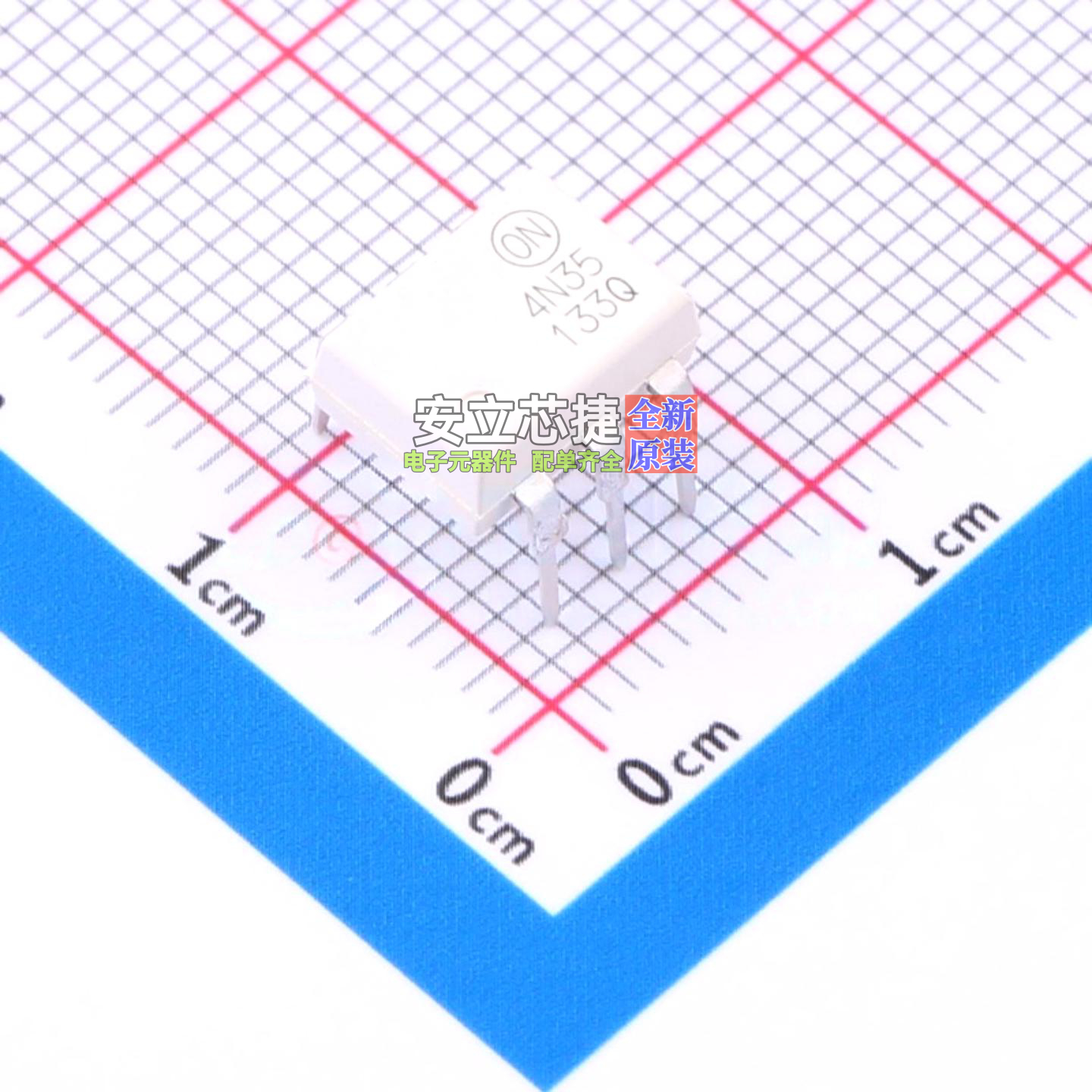 晶体管输出光耦 4N35M DIP-6 onsemi(安森美) 电子元器件全新原装