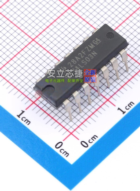 逻辑门 SN74LS03N PDIP-14 TI/德州 电子元器件配单全新原装