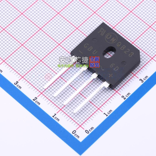 整流桥 GBU6D GBU-4 onsemi(安森美) 电子元器件配单全新原装