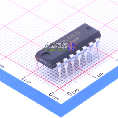 逻辑门 SN74HC03N DIP-14 TI/德州 电子元器件配单全新原装