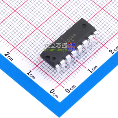 达林顿晶体管阵列 ULN2003AD16-U-01 PDIP-16 DIODES(美台) 原装