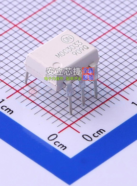 晶体管输出光耦 MOC3033M DIP-6 onsemi(安森美) 电子元器件配单