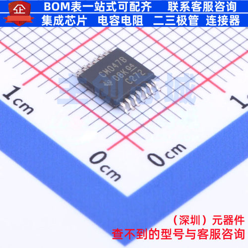 单稳态多谐振荡器 CD4047BPWR TSSOP-14 TI/德州 电子元器件配单